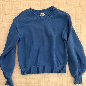 Macy's Vibrant Blue Crew Neck Sweater